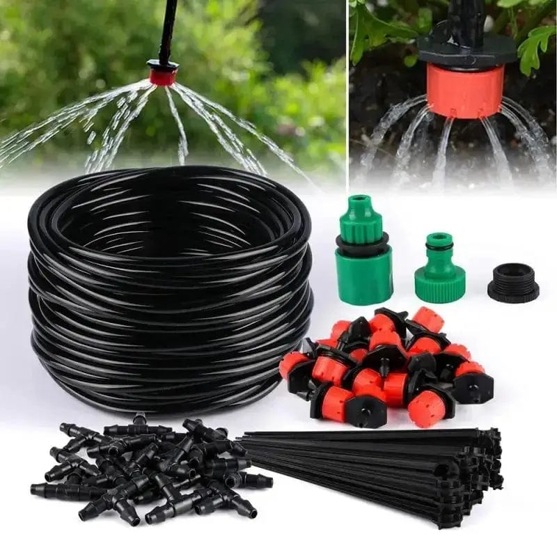 Planet Gates 10m12 dripper Drip Irrigation System Automatic Watering Garden Hose Micro Drip Watering Kits Adjustable Nozzle Garden Supplies System Water