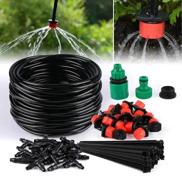 Planet Gates 10m12 dripper Drip Irrigation System Automatic Watering Garden Hose Micro Drip Watering Kits Adjustable Nozzle Garden Supplies System Water