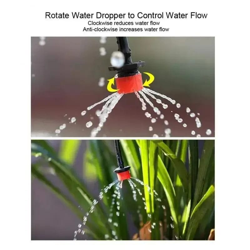 Planet Gates 10m12 dripper Drip Irrigation System Automatic Watering Garden Hose Micro Drip Watering Kits Adjustable Nozzle Garden Supplies System Water