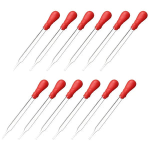 Planet Gates 10ml 5Pcs 10ml Glass Pipette Medicine Laboratory Dropper Red Rubber Head Pipet Dropper for Office School Chemistry Supplies Lab Tubes