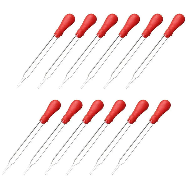Planet Gates 10ml 5Pcs 10ml Glass Pipette Medicine Laboratory Dropper Red Rubber Head Pipet Dropper for Office School Chemistry Supplies Lab Tubes