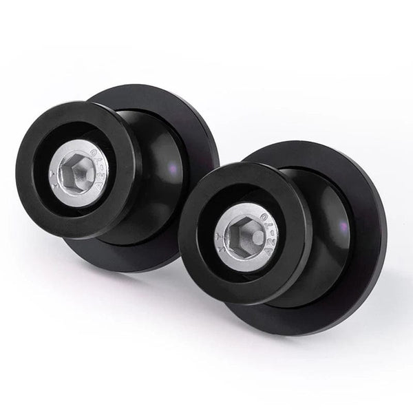 Planet Gates 10MM two black For Kawasaki Ninja ZX6R ZX636 250SL 250 300 400 650 1000SX Motorcycle Swingarm Spools Rear Stands Screw Sliders Accessories