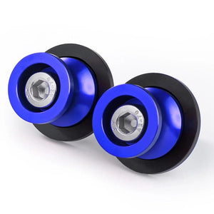 Planet Gates 10MM two blue For Kawasaki Ninja ZX6R ZX636 250SL 250 300 400 650 1000SX Motorcycle Swingarm Spools Rear Stands Screw Sliders Accessories