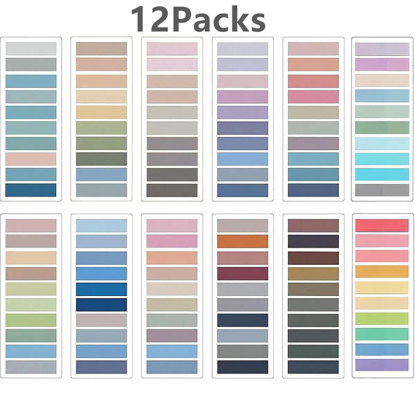 Planet Gates 10pack2000sheets KindFuny Set Transparent Sticky Note Self-Adhesive BookMarker Annotation Reading Book Clear Tab Kawaii Cute Stationery