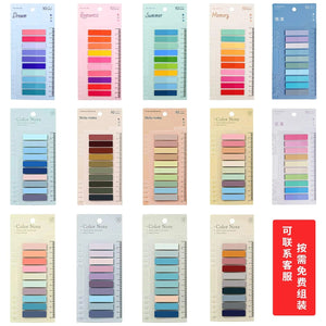 Planet Gates 10pack2000sheets KindFuny Set Transparent Sticky Note Self-Adhesive BookMarker Annotation Reading Book Clear Tab Kawaii Cute Stationery