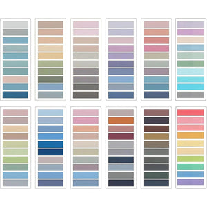 Planet Gates 10pack2000sheets KindFuny Set Transparent Sticky Note Self-Adhesive BookMarker Annotation Reading Book Clear Tab Kawaii Cute Stationery