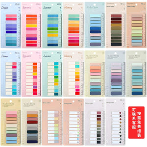 Planet Gates 10pack2000sheets KindFuny Set Transparent Sticky Note Self-Adhesive BookMarker Annotation Reading Book Clear Tab Kawaii Cute Stationery