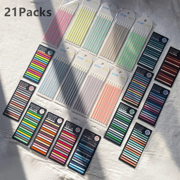 Planet Gates 10pack2000sheets KindFuny Set Transparent Sticky Note Self-Adhesive BookMarker Annotation Reading Book Clear Tab Kawaii Cute Stationery