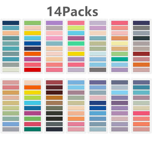 Planet Gates 10pack2000sheets KindFuny Set Transparent Sticky Note Self-Adhesive BookMarker Annotation Reading Book Clear Tab Kawaii Cute Stationery