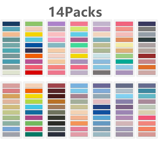 Planet Gates 10pack2000sheets KindFuny Set Transparent Sticky Note Self-Adhesive BookMarker Annotation Reading Book Clear Tab Kawaii Cute Stationery