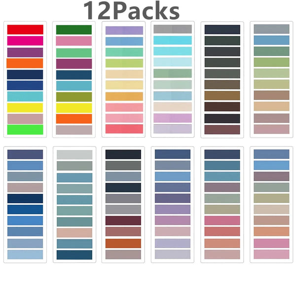 Planet Gates 10pack2000sheets KindFuny Set Transparent Sticky Note Self-Adhesive BookMarker Annotation Reading Book Clear Tab Kawaii Cute Stationery