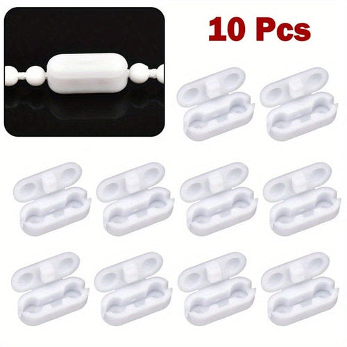 Planet Gates 10pcs 10/20pcs Plastic Roller Blinds Pull Cord Connector Curtain Chain Connector For Vertical Blinds Joiners Curtain Repair Accessories