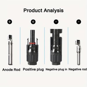 Planet Gates 10pcs 10 Pairs, Solar Plug MC4 Plug Male Female Solar Panel Plugs For 2.5/4/6 Mm2 Solar Cable Solar System Solar Panel Photovoltaic Connector