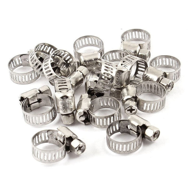 Planet Gates 10pcs 10 Pcs Stainless Steel 6mm To 12mm Hose Pipe Clamps Clips Fastener