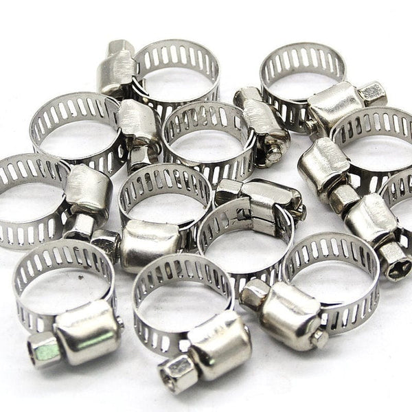 Planet Gates 10pcs 10 Pcs Stainless Steel 6mm To 12mm Hose Pipe Clamps Clips Fastener