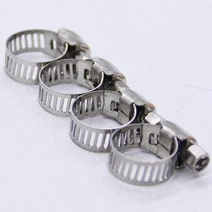 Planet Gates 10pcs 10 Pcs Stainless Steel 6mm To 12mm Hose Pipe Clamps Clips Fastener