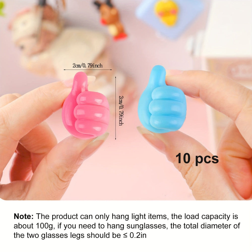Planet Gates 10pcs 10pcs Hand-Shaped Rubber Hooks - The Perfect Gadget Decorations For Cable & Power Cord Organization! (Random Color)