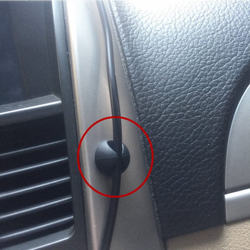 Planet Gates 10pcs 10pcs High Quality Car Wire Tie Clip Fixer Organizer Black Color Clamp Cord Cable Line Holder Computer USB Line Fastener