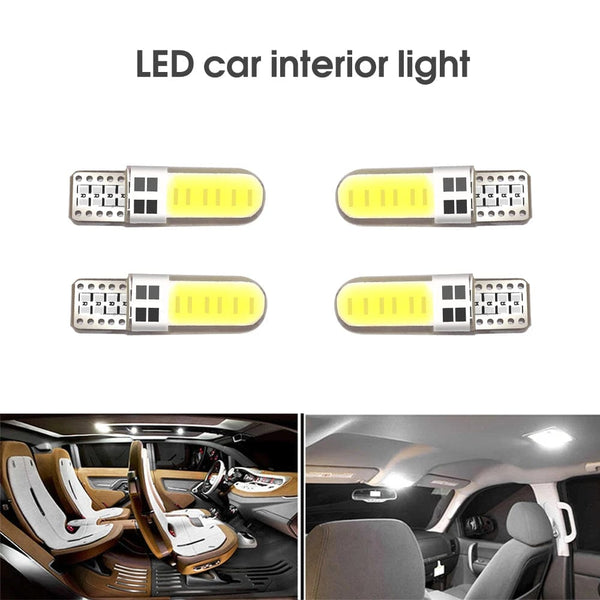 Planet Gates 10pcs 10PCS LED Car Interior Light COB Marker Lamp T10 W5W 12V 168 194 501 Side Wedge Parking Bulb Canbus Auto For Lada Car Styling