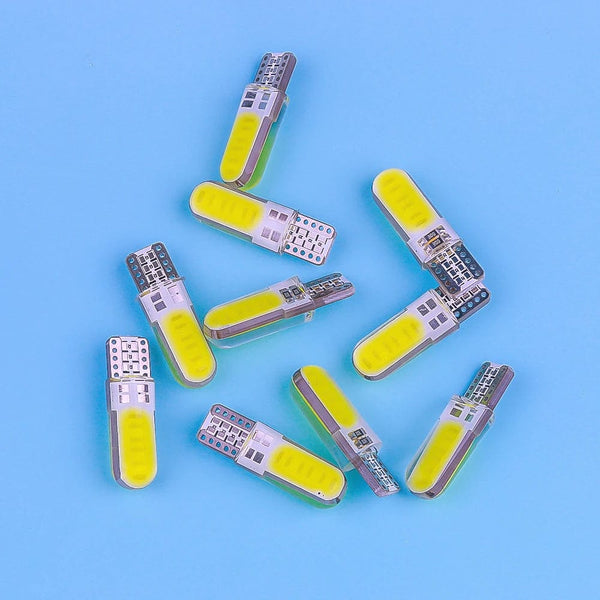 Planet Gates 10pcs 10PCS LED Car Interior Light COB Marker Lamp T10 W5W 12V 168 194 501 Side Wedge Parking Bulb Canbus Auto For Lada Car Styling