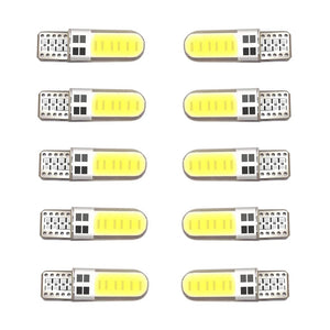 Planet Gates 10pcs 10PCS LED Car Interior Light COB Marker Lamp T10 W5W 12V 168 194 501 Side Wedge Parking Bulb Canbus Auto For Lada Car Styling
