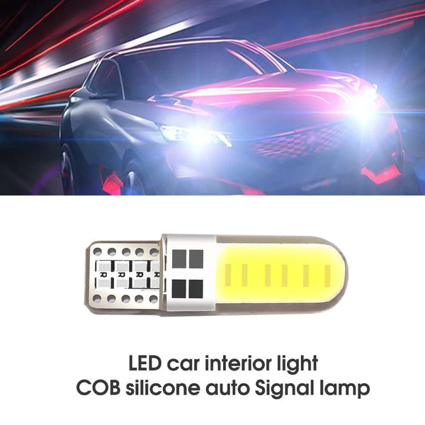 Planet Gates 10pcs 10PCS LED Car Interior Light COB Marker Lamp T10 W5W 12V 168 194 501 Side Wedge Parking Bulb Canbus Auto For Lada Car Styling
