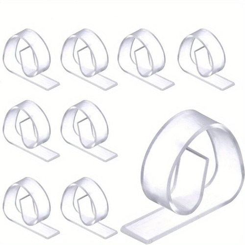 Planet Gates 10pcs 10pcs, Tablecloth Clips, Clear Plastic Tablecloth Cover Clips, Picnic Table Clips, Suitable For Home Kitchen Restaurant Picnic Table, Wedding Bridal, Party Supplies, Holiday Accessory