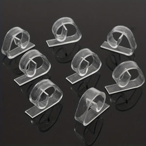 Planet Gates 10pcs 10pcs, Tablecloth Clips, Clear Plastic Tablecloth Cover Clips, Picnic Table Clips, Suitable For Home Kitchen Restaurant Picnic Table, Wedding Bridal, Party Supplies, Holiday Accessory