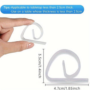 Planet Gates 10pcs 10pcs, Tablecloth Clips, Clear Plastic Tablecloth Cover Clips, Picnic Table Clips, Suitable For Home Kitchen Restaurant Picnic Table, Wedding Bridal, Party Supplies, Holiday Accessory