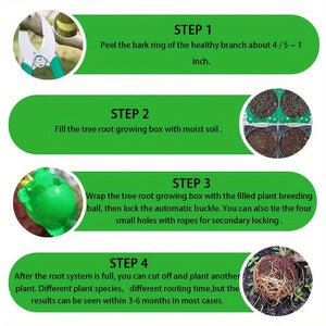Planet Gates 10pcs/20pcs, Tree Root Planting Box, Rooting Ball Transplant Tool, Plant Root High Pressure Box Grafting Cuttings Root Device, Air Layer Pod, For Plant Cutting Seedlings For Plant