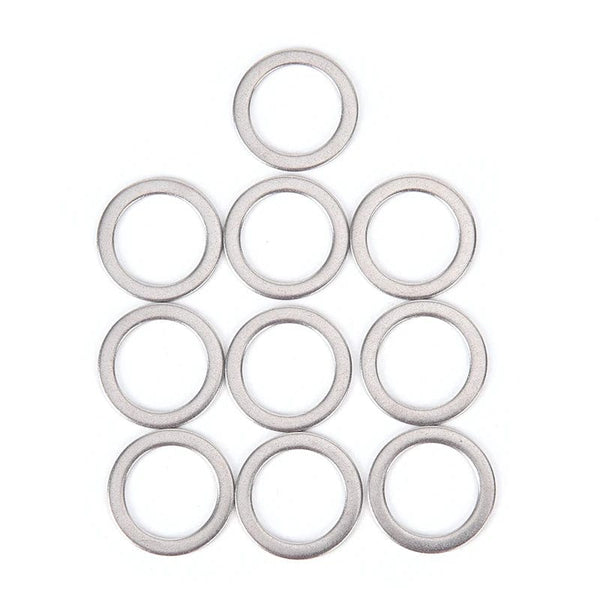 Planet Gates 10Pcs 2cm Stainless Steel Bicycle Pedal Spacer Crank Cycling MTB Bike Stainless Steel Ring Washers