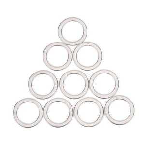 Planet Gates 10Pcs 2cm Stainless Steel Bicycle Pedal Spacer Crank Cycling MTB Bike Stainless Steel Ring Washers