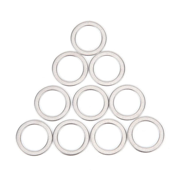 Planet Gates 10Pcs 2cm Stainless Steel Bicycle Pedal Spacer Crank Cycling MTB Bike Stainless Steel Ring Washers