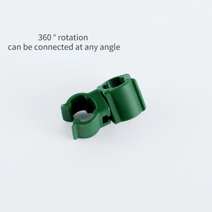 Planet Gates 10pcs 360° Adjustable PE Plastic Universal Buckle for Horticultural Accessories - Round Pipe Rattan Climbing Frame with Plastic Coated Steel Pipe