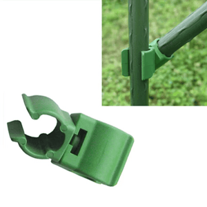 Planet Gates 10pcs 360° Adjustable PE Plastic Universal Buckle for Horticultural Accessories - Round Pipe Rattan Climbing Frame with Plastic Coated Steel Pipe