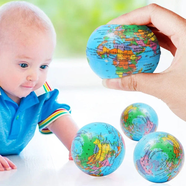 Planet Gates 10Pcs 6.5cm Funny Squeeze Toys Stress Relief PU Foam Squeeze Ball Hand Wrist Exercise Sponge Toys For Kids Adults Child Creative Gifts