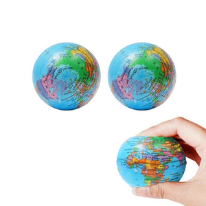 Planet Gates 10Pcs 6.5cm Funny Squeeze Toys Stress Relief PU Foam Squeeze Ball Hand Wrist Exercise Sponge Toys For Kids Adults Child Creative Gifts