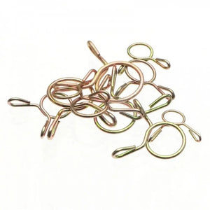 Planet Gates 10Pcs Air Tubing Hose Clamp Assortment Kit Fixed Spring Hoop 5-31MM Zinc Plated Pipe Clip