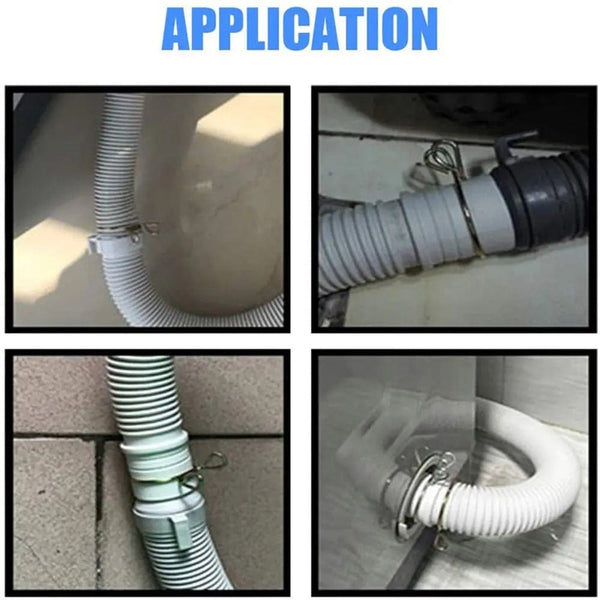 Planet Gates 10Pcs Air Tubing Hose Clamp Assortment Kit Fixed Spring Hoop 5-31MM Zinc Plated Pipe Clip