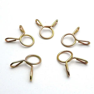 Planet Gates 10Pcs Air Tubing Hose Clamp Assortment Kit Fixed Spring Hoop 5-31MM Zinc Plated Pipe Clip