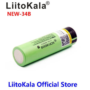Planet Gates 10pcs battery Hot LiitoKala New Original NCR18650B 34B 3.7V 18650 3400mAh Rechargeable Lithium Battery Flashlight Battery