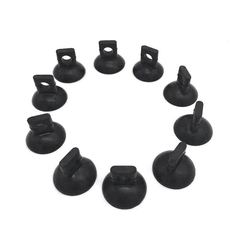 Planet Gates 10Pcs Black Aquarium Suction Cup Air Tube Holder Sucker for Fish Tank Pump Oxygen Air Tube Fixing Clip Accessories For Aquarium