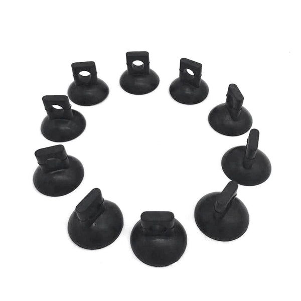 Planet Gates 10Pcs Black Aquarium Suction Cup Air Tube Holder Sucker for Fish Tank Pump Oxygen Air Tube Fixing Clip Accessories For Aquarium