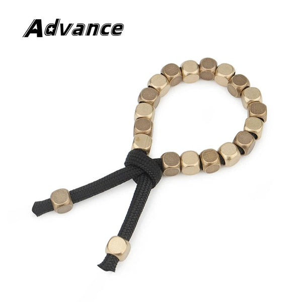 Planet Gates 10pcs Brass Small Beads Paracord Umbrella Rope Cord DIY Bead Keychain Bracelet