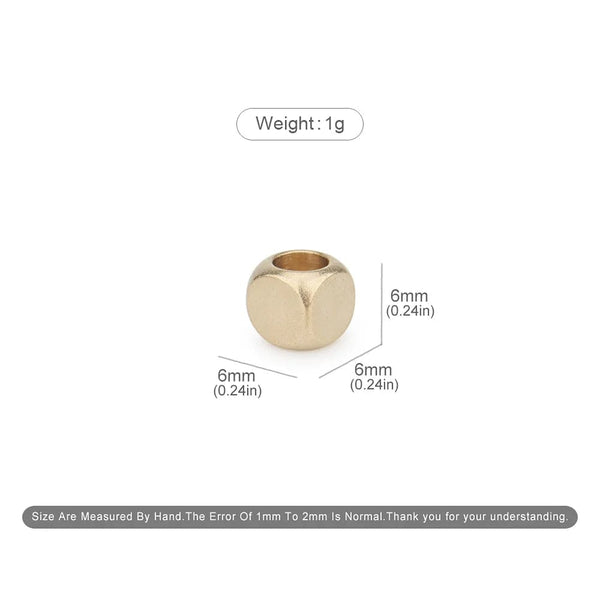 Planet Gates 10pcs Brass Small Beads Paracord Umbrella Rope Cord DIY Bead Keychain Bracelet