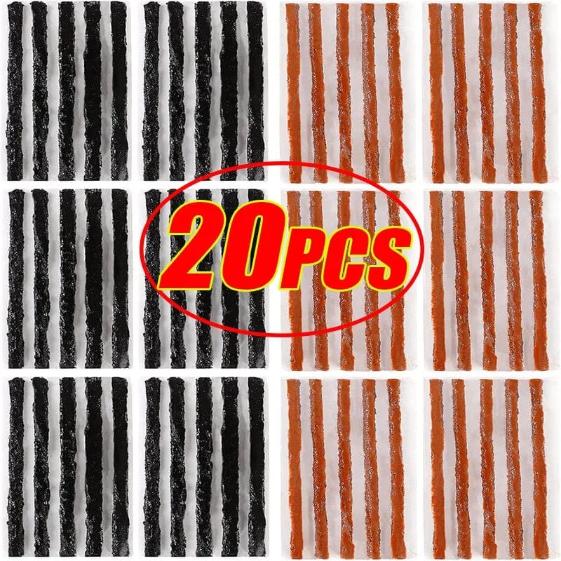 Planet Gates 10PCS brown 3.5mm Tubeless Tire Repair Strips Car Motorcycle Bike Tyre Puncture Repairing Plug Seal Tools Rubber Strip Tires Repair Tool