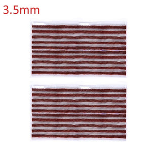Planet Gates 10PCS brown 3.5mm Tubeless Tire Repair Strips Car Motorcycle Bike Tyre Puncture Repairing Plug Seal Tools Rubber Strip Tires Repair Tool