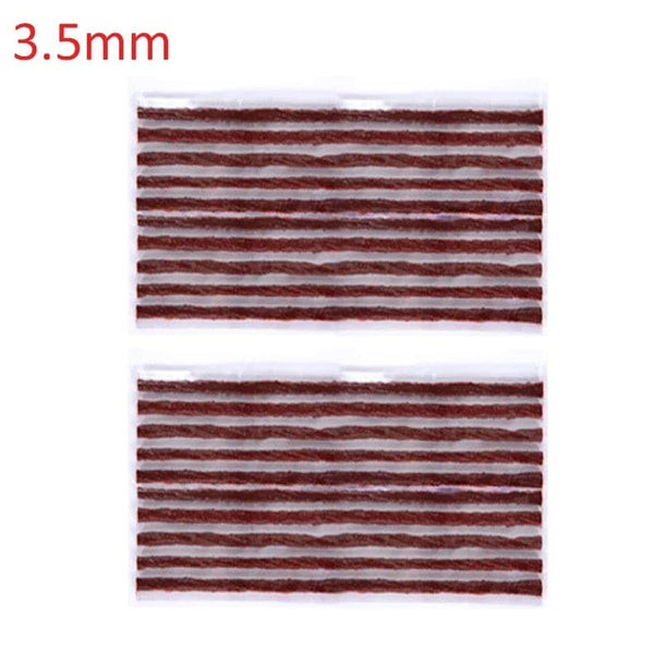 Planet Gates 10PCS brown 3.5mm Tubeless Tire Repair Strips Car Motorcycle Bike Tyre Puncture Repairing Plug Seal Tools Rubber Strip Tires Repair Tool