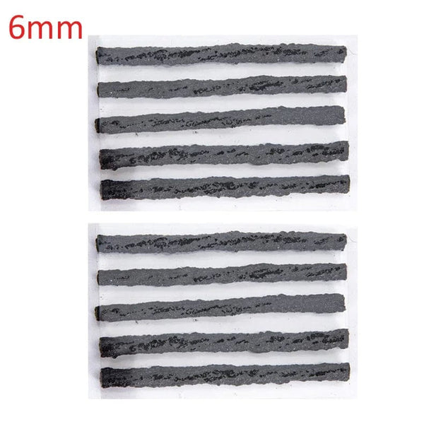 Planet Gates 10PCS brown 3.5mm Tubeless Tire Repair Strips Car Motorcycle Bike Tyre Puncture Repairing Plug Seal Tools Rubber Strip Tires Repair Tool