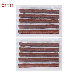 Planet Gates 10PCS brown 3.5mm Tubeless Tire Repair Strips Car Motorcycle Bike Tyre Puncture Repairing Plug Seal Tools Rubber Strip Tires Repair Tool